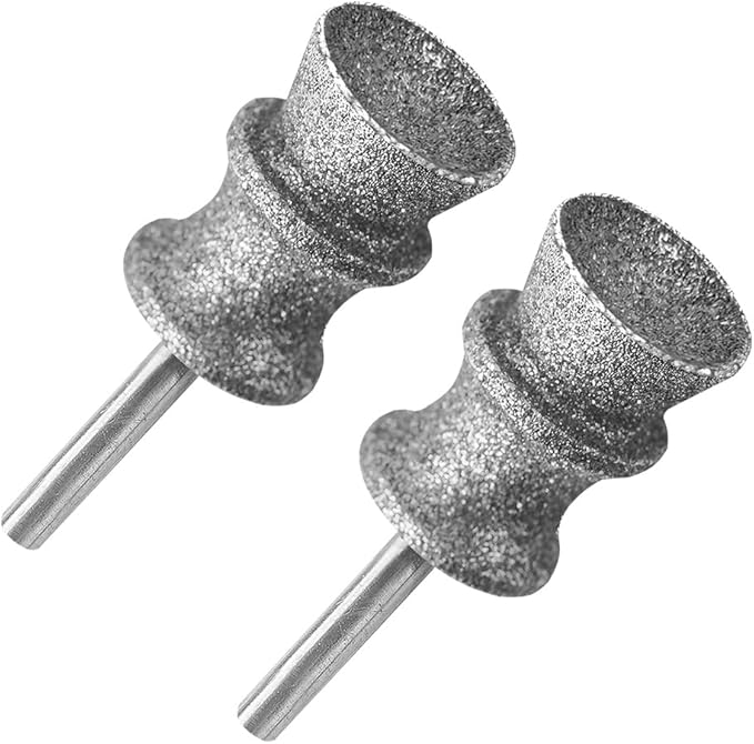 Diamond Dremel Dog Nail Grinder Bits for Rotary Tool,1/8'' Dremel Dog Nail Grinder Replacement Wheel, 2-Pack（Large A）