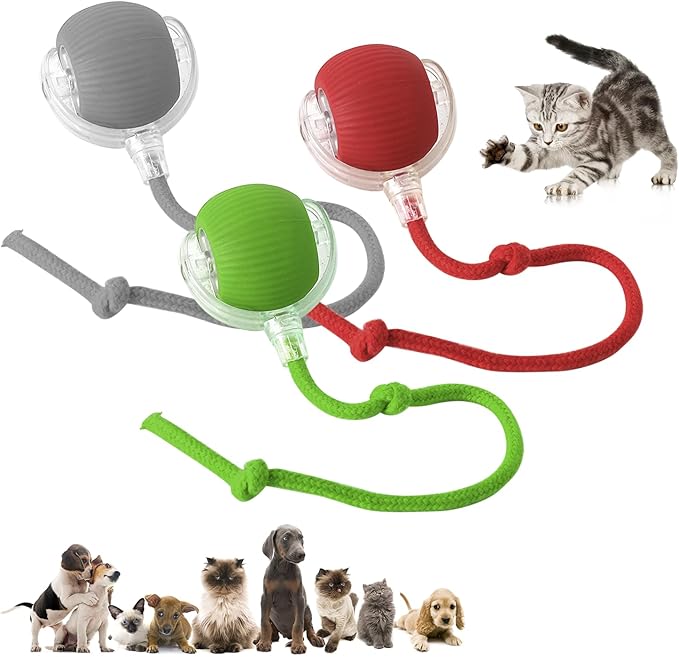 Chewie Viral 360 Smart Automatic Rolling Pet Ball (3 PCS) - Interactive Dog & Cat Toy