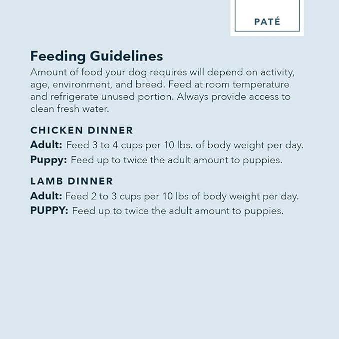 Amazon Brand – Wag Wet Dog Food Cups, Variety Packs Chicken & Lamb Pate, 3.5oz (12 Pack)