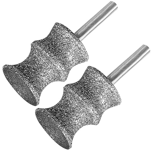 Diamond Dremel Dog Nail Grinder Attachment, 1/8'' Pet Nail Grinder Wheel for Dremel, 2-Pack (Large B+B)