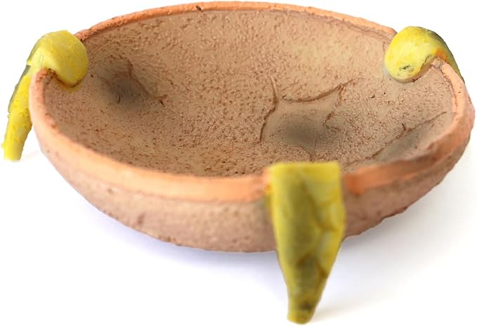 Food/Water Dish for Reptiles, Amphibians and Other Little Critters Water/Food Bowl, Made from Premium Resinl, Reptile Feeding Bowls for Bearded Dragon Lizard,Hermit Crab,Gecko,Tortoise,Frog
