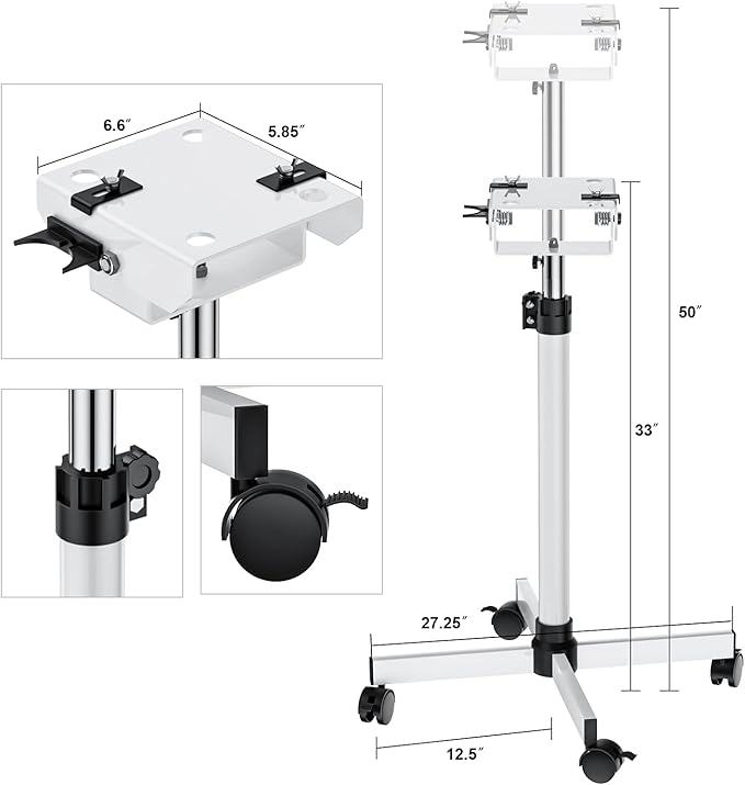 Burano High Velocity Dog Pet Stand Grooming Dog Dryer with 4.3HP Variable Dog Blow Dryer, Fluffy Dry