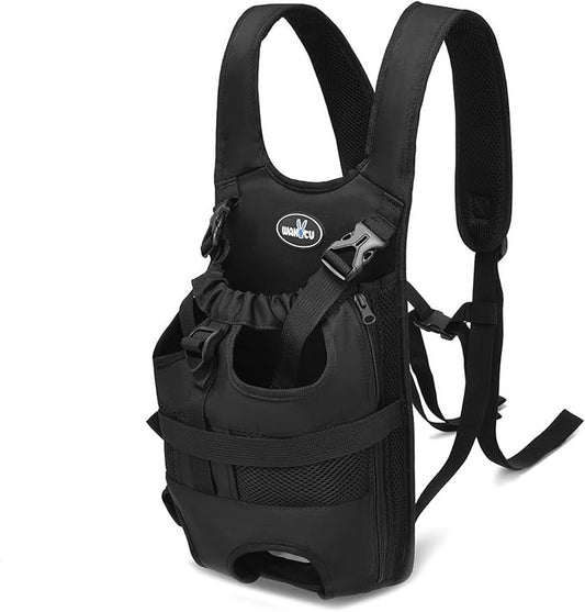 Dog Front Carrier Backpacks for Small Dogs, Legs Out Pet Carrier Sling Backpack with Adjustable Padded Ventilated Shoulder Straps, Easy-Fit for Traveling Hiking Camping,Large