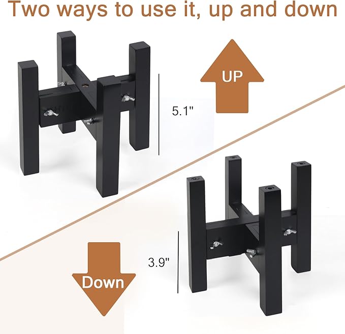 Elevated Dog Bowl Stand,Adjustable Dogs Food Stand for 6”-8” Bowls,Single DogBowl Holder 7” Tall for Cats and Small Dogs Black