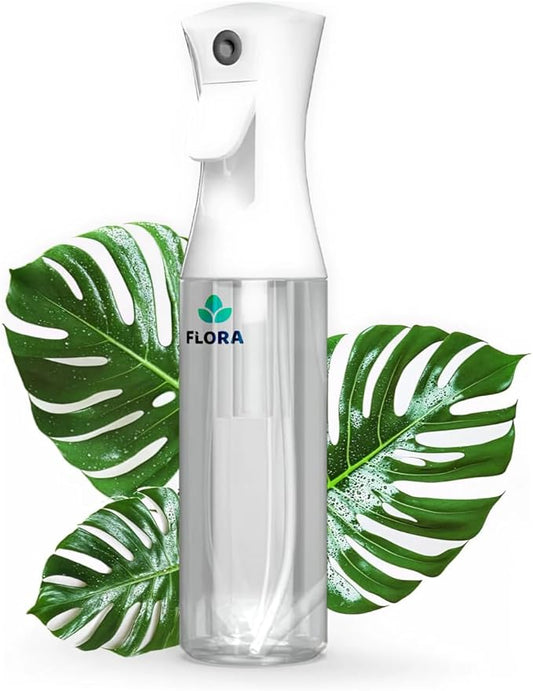 Flora Premium Plant Mister Spray Bottle for Gentle & Fine Mist for Precision Hydration, Dispersed Humidity & Moisture, Comes w App for Smart Plant Care, Plant ID and Diagnosis Tool (1 pack)