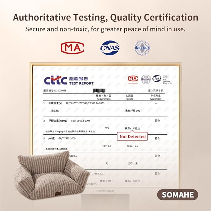 Cozy Couch for Cats Fluffy Pet Sofa with Premium Soft Fleece Fuzzy Cat Beds for Indoor Cat with Removable Washable Cover Supportive Pet Bed 24×18inch Blue