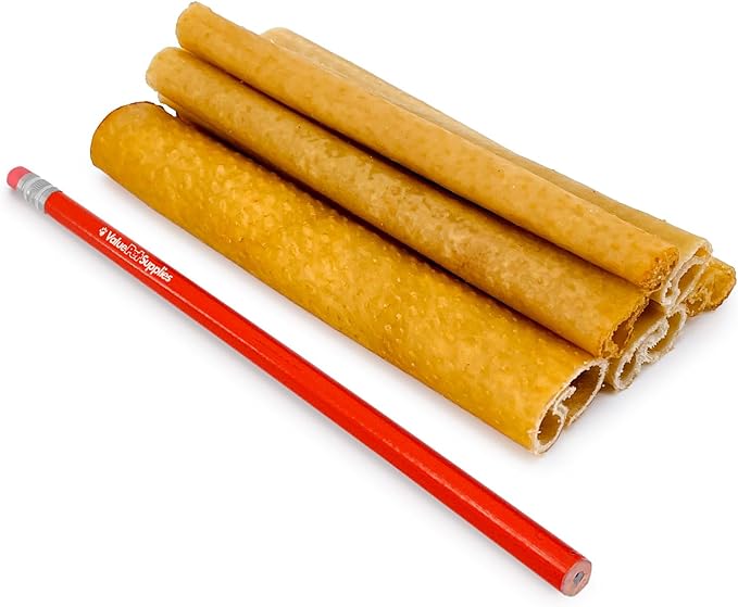 ValueBull USA Pig Skin Retriever Rolls, 6 Inch, Smoked, 200 Count Bulk Pack - Premium USA Pork Hide Dog Chews, One-Piece, Easy Digestion, High Protein