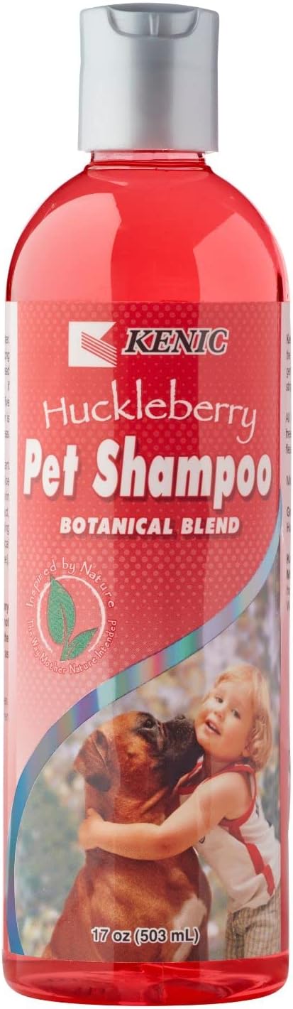 Kenic Botanical Huckleberry Deep Cleansing and Nourishing Conditioning Dog Shampoo, Soap and Paraben Free, Made in USA