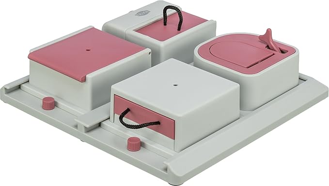 TRIXIE Cat Activity Poker Box Strategy Game, Slow Feeder, Interactive, Treat Toy,All Breed Sizes