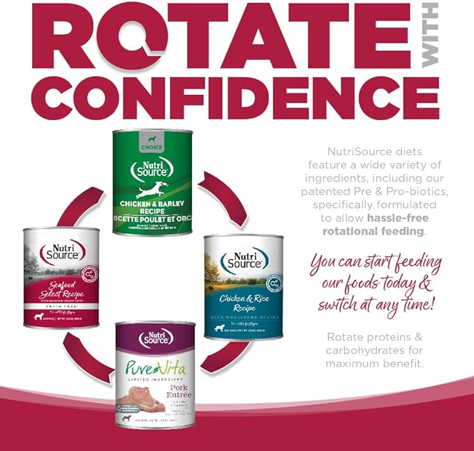 NutriSource Grain Free Seafood Select Recipe Dog Food, Premium Wet Dog Food, 12.3 Ounce (Pack of 12)