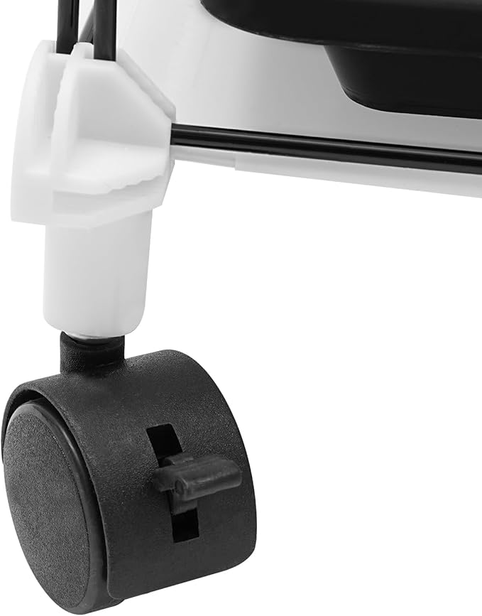 49" H Wrought Iron Bird Cage Parrot Cage, 3-Tier Movable Birdcage Parakeet Cage w/Wheels, 360° View Spacious Interactive Bird House Pet Bird Flight Cage for Medium&Small Birds (Transparent)