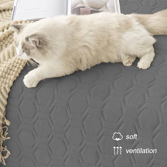 Waterproof and Anti-Slip Dog Bed Cover and Pet Blanket Sofa Pet Bed Mat ，car Incontinence Mattress Protectors Furniture Couch Cover for Most Cats Dogs, Pets