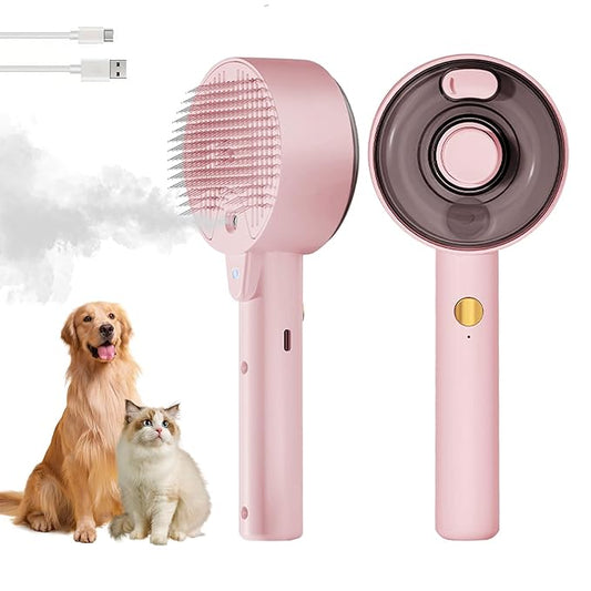 Cat Steam Brush for Shedding Spritz Defur Comb Cloud Care Cat Brush for Indoor Cats Shedding Steam Brushes for Long Short Hair Cats Dogs 2024 New Spray Pet Grooming Brushes for Massage Clean