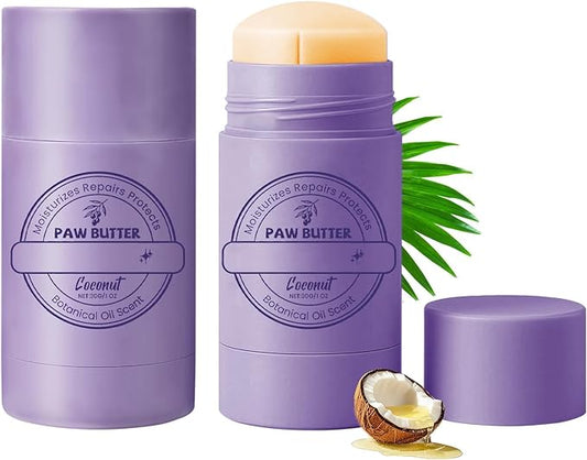 Dog Paw Balm 1 oz for Dog and Cat, Soothing Paw Balm, Lick-Safe, for Drying and Cracked Pads, Moisturizing and Healing Dry and Cracked Paw Balm, Improves Rough Paws(2 PCS)