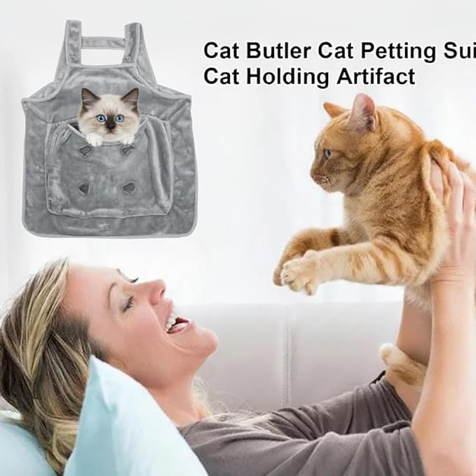 Cat Apron Carrier, Pet Sleeping Bag, Kitten Hands-Free Soft-Sided Carrier Pouch Sling for Small Sized Animals Cat Carrier Pouch Pet Sling Carrier for Small Sized Animals (A,1Pcs)