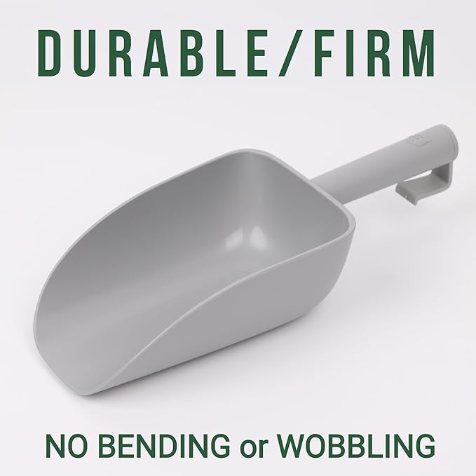 Extra Big Multipurpose Scoop– Solid Deep Scooper for Any Household – Disposing/Replacing Litter – Big Size Animal Pet Food Shovel – 44oz