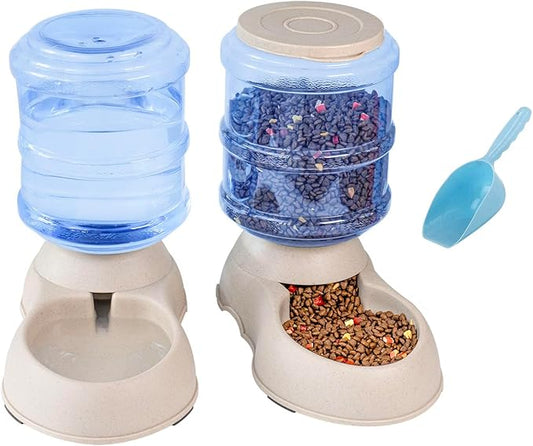 Pet Feeding Solution Automatic Cat & Dog Cafe Feeder and Water Dispenser in Set with Food Scoop - Ito Rocky 6-Meal Automatic Food Dispenser for Small/Middle Puppy and Kitten