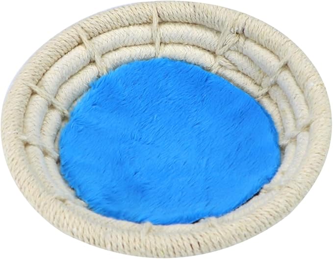 Wontee Bird Nest Breeding Nest Bed Bird Cage House for Parrots Budgies Parakeets Cockatiels Canary Finch Lovebirds (Cotton Rope)