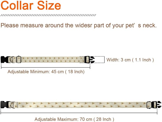 Yellow Bee Honeycomb Pet Collars Dog Collars Soft Elastic Neck Strap for Female Male Puppy Cats