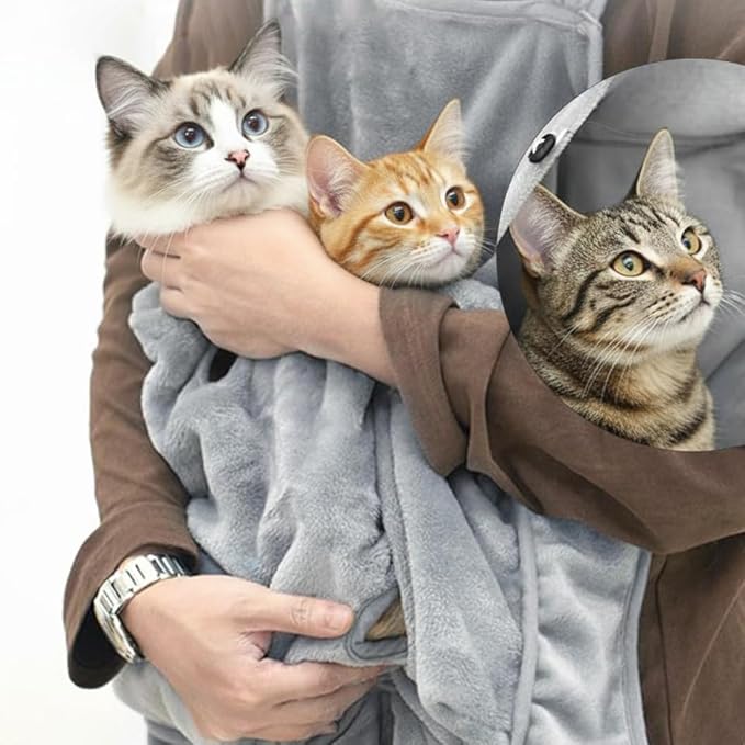 Cat Apron Carrier, Pet Sleeping Bag, Kitten Hands-Free Soft-Sided Carrier Pouch Sling for Small Sized Animals Cat Carrier Pouch Pet Sling Carrier for Small Sized Animals (B,1Pcs)