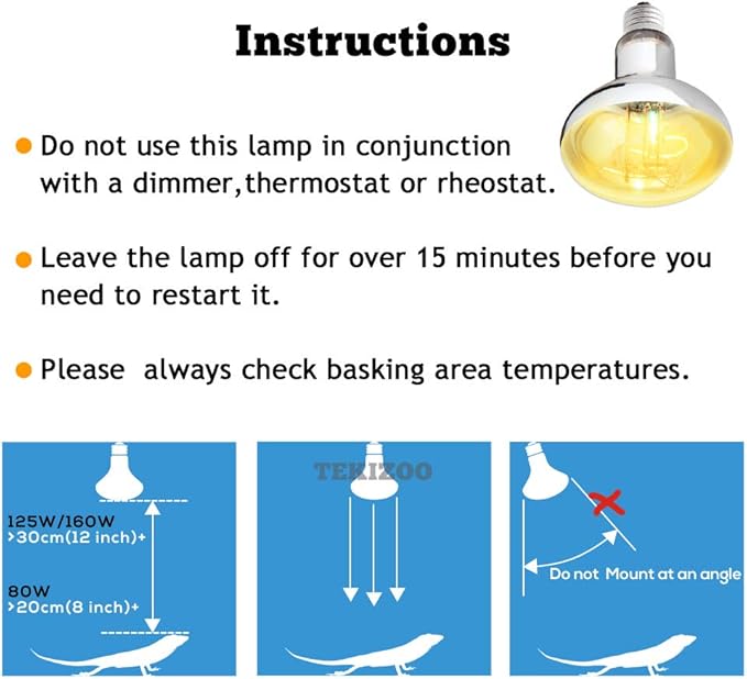 UVA UVB Sun Lamp 160W High Intensity Self-Ballasted Heat Basking Lamp/Light/Bulb for Reptile and Amphibian