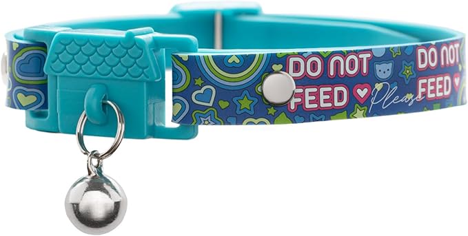 New Kittyrama No Feed Cat Collar with Bell. Breakaway, Quick Release, Hypoallergenic, Vet Approved. Lightweight Kitten Collar. As Seen in Vogue. Soft & Comfy. Indigo