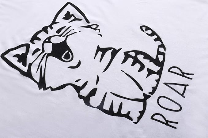 YIJIU Women's Summer Cute Cartoon Print Top and Pant Pajama Set Lounge Sleepwear