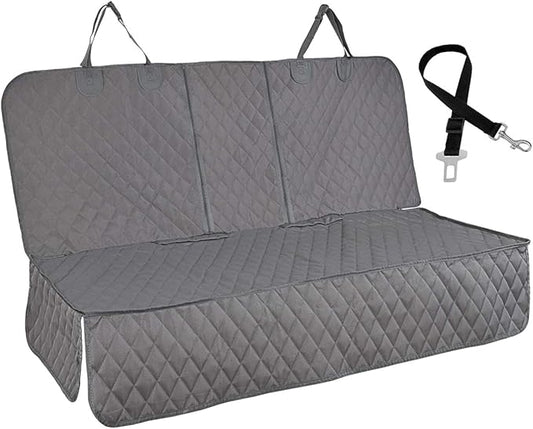 Honest Bench Dog Car Seat Covers with Side Flap,Dog seat Cover for Cars, Trucks, and Suv's - Waterproof & Nonslip Pet Seat Cover for Backseat