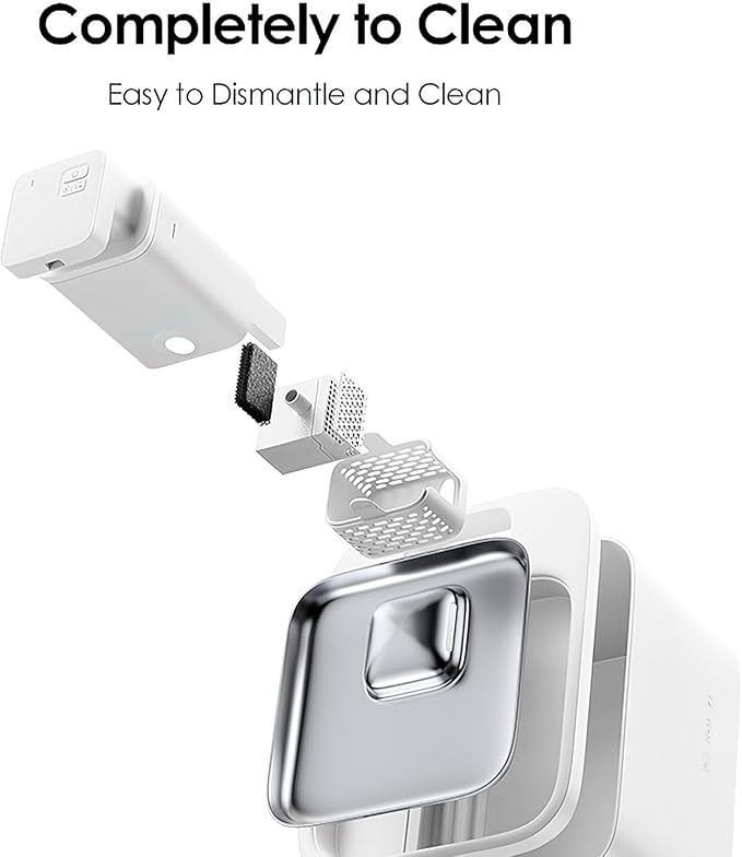 Cat Water Fountain 4L/135 oz with App-Monitoring and 3 Filters, Cordless Stainless Steel Pet Fountain, Dogs & Cats Indoor Dispenser Plug-in with Motion Sensor, Ultra-Silent Pump BPA-Free