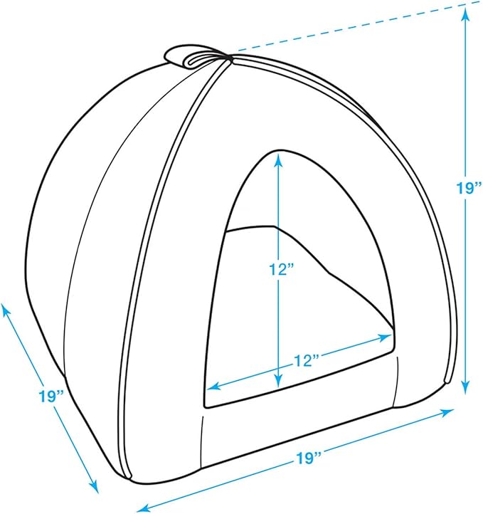 Pet Tent-Soft Bed for Dog and Cat by Best Pet Supplies - Navy, 19" x 19" x H:19"