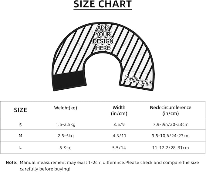 Custom Cat Cone Collar Soft Lick Prevention Pet Recovery Collar for Spay Safety Elizabethan Collar