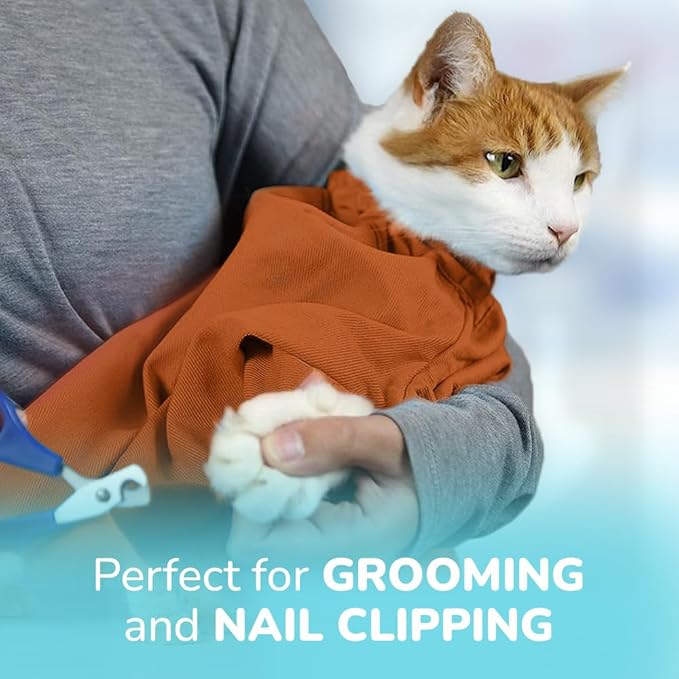 Cat-in-the-Bag Cozy Comfort Carrier - Extra Small Caramel Cat Carrier Soft and Pet Carrier for Medication Administration, Nail Clipping, Travel, Vet Visits, and Dental Care