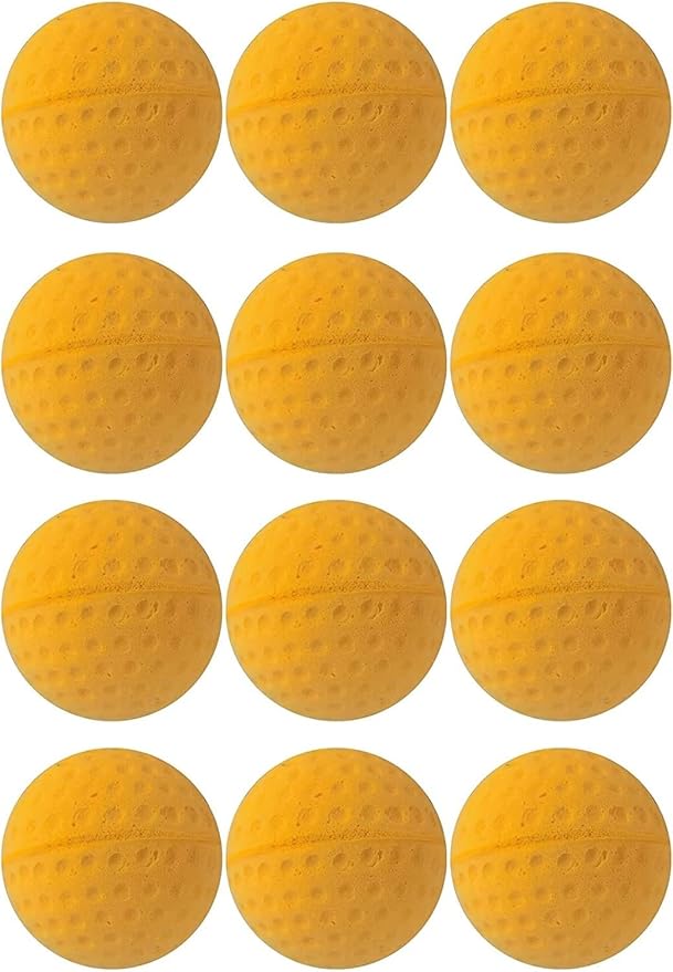 Cat Golf Balls for Indoor Cats Toy Ball Kitten Toys Interactive Cat Ball Sponge Foam Sponge Soccer Balls (Yellow)