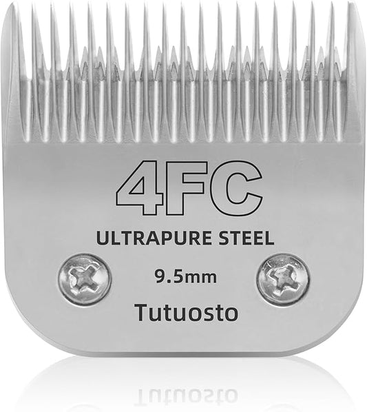 Clipper Blades Pet Grooming Clipper Replacement Blades Detachable Blade Compatible with andis/wahl/Oster Dog Clippers (4FC)