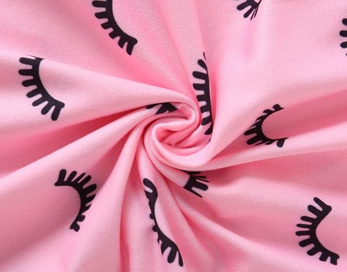 YIJIU Women's Summer Cute Cartoon Print Top and Pant Pajama Set Lounge Sleepwear