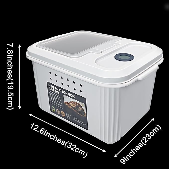 Winter Tortoise Habitat Kit,Turtle Tank Accessories,Turtle Tank Accessories,Snake Hide,Small Animals Hide with Hygrometer Thermometer,Apply to Frogs,Snakes,Lizards,Tortoise.