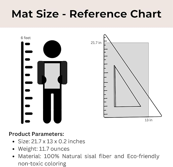 Sisal Cat Scratcher Mat (Use on Wall, Couch and Carpet), Durable and Shedding-Resistant Cat Scratching Surface - 21.7x13 inch with Adhesives and Twist Pins (The Black Cat Vintage Poster)