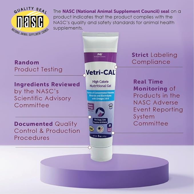 High Calorie Nutritional Gel for Dogs & Cats – Appetite Booster with Omega 3-6-9, Vitamins A-D-E-B – Recovery & Energy Support – Tasty Malt Flavor – 5 oz Tube
