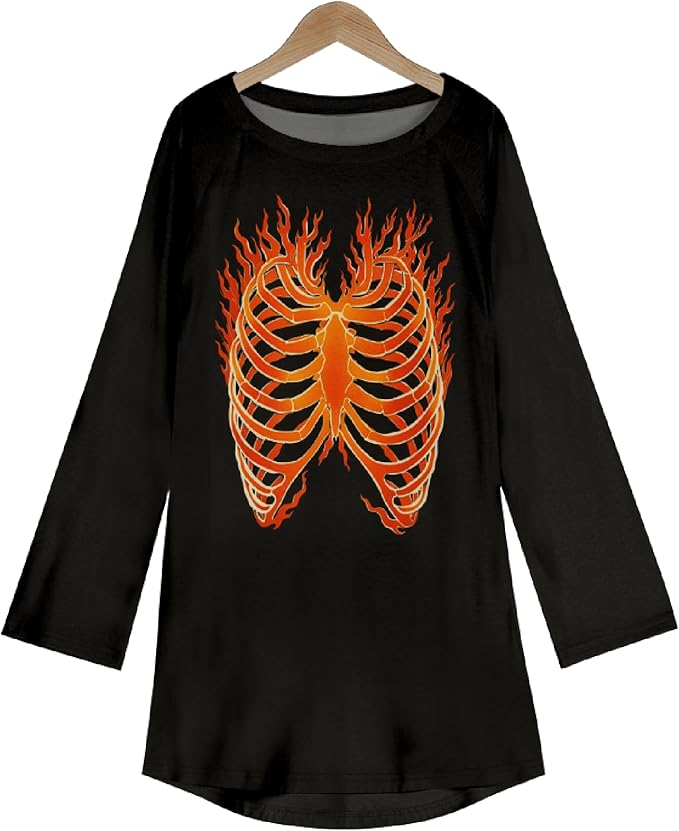 MARSVOVO Women Novelty Graphic Plus Size Sweater Crewneck Long Sleeve Cute Printed Loose Fit Casual Fall Sweaters Top