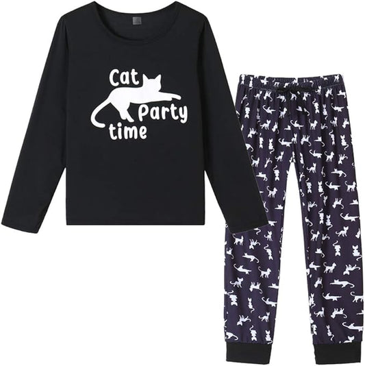 YIJIU Women's Sleepwear Long Sleeve Top and Pants Pajama Set Panda Print Nighty