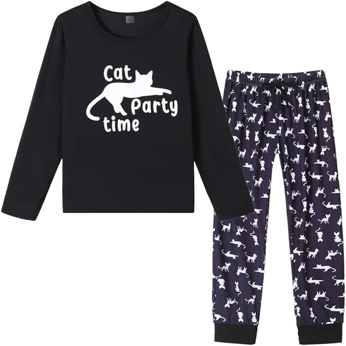YIJIU Women's Sleepwear Long Sleeve Top and Pants Pajama Set Panda Print Nighty