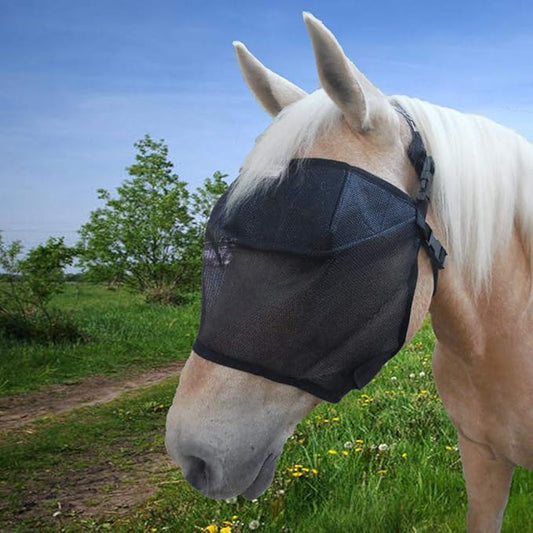 EquiVizor 95% UV Eye Protection (XL) Standard Horse Fly Mask - Help with Uveitis, Corneal Ulcer, Light Sensitivity. Designed to Stay On Your Horse.