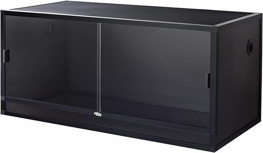 Reptile Habitats 4x2x2 (120 Gallon) Bearded Dragon Enclosure V2 PVC Panels, Glass Doors, Lightweight, Easy to Assemble, Heavy Duty Screen, Aluminum Frame