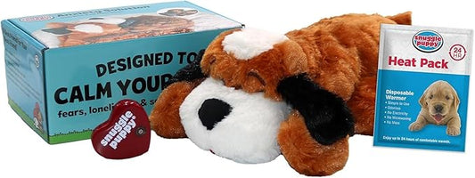 Original Snuggle Puppy Toys - Heartbeat Puppy for Dogs - Pet Anxiety Relief and Calming Aid - Comfort Dog Toys for Behavioral Training