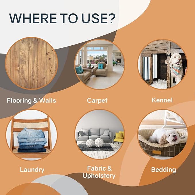 THORNELL Dog Odor-Off Pet Odor Eliminator Spray Bottle – Ready to Use Dog Carpet Cleaner – Dog Urine Carpet Cleaner for Home, Glandular Secretions, Feces Odors (22 Fl Oz)