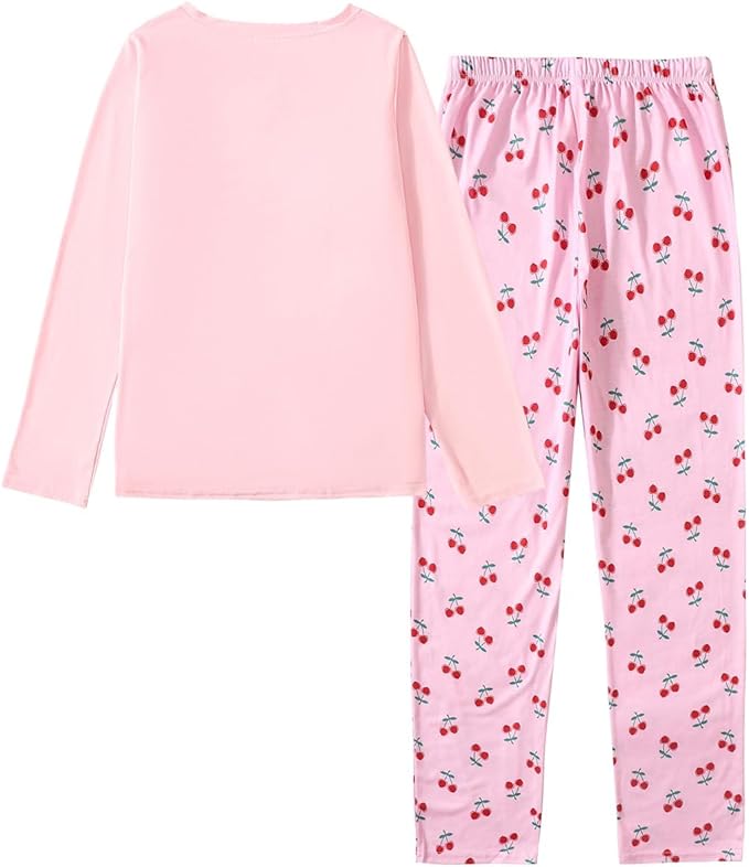 YIJIU Women's Sleepwear Long Sleeve Top and Pants Pajama Set Panda Print Nighty