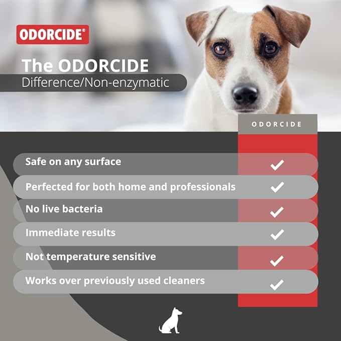 Odorcide Odor Eliminator Concentrate: Odor Eliminator for Strong Odor on Carpets, Hardwood & More - Smoke, Sweat & Pet Odor Eliminator for Home w/Non-Enzymatic Formula, 16 oz