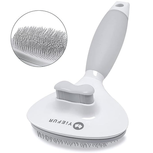 Cat Hair Brush,Cat Brush for Shedding,Soft Silicone Self Cleaning Brushes for Short and Long Haired Cats for Grooming and Shedding