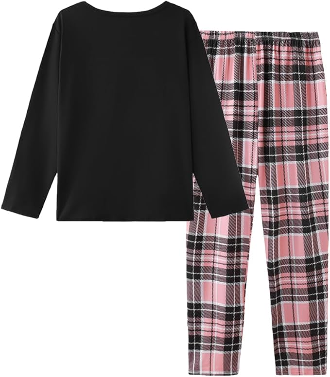 YIJIU Women's Sleepwear Long Sleeve Top and Pants Pajama Set Panda Print Nighty