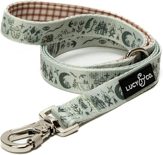 Lucy & Co. 5 Foot Designer Dog Leash for Small, Medium or Big Dogs or Puppies Puppy – Pet Accessories & Supplies- Large-Green Outdoor Plaid